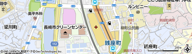 長崎バス観光株式会社　旅行センター周辺の地図