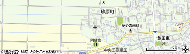 熊本県熊本市南区砂原町1157周辺の地図