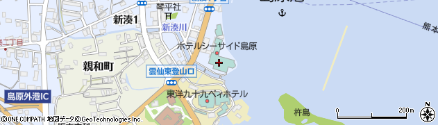 トータルエステティックサロンビ・セラ＆ボディースタジオ　ホテルシーサイド島原店周辺の地図