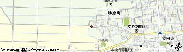 熊本県熊本市南区砂原町1192周辺の地図
