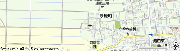 熊本県熊本市南区砂原町1185周辺の地図