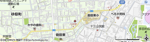 熊本県熊本市南区砂原町453周辺の地図