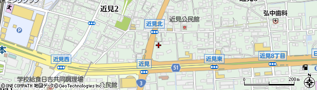 トヨタレンタリース熊本近見店周辺の地図