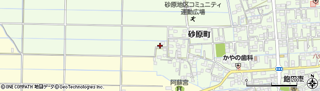 熊本県熊本市南区砂原町1068周辺の地図