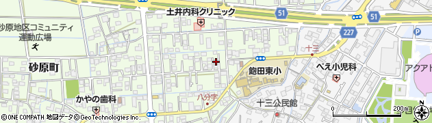 熊本県熊本市南区砂原町451周辺の地図