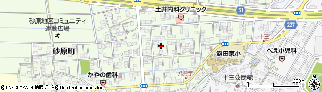 熊本県熊本市南区砂原町465周辺の地図