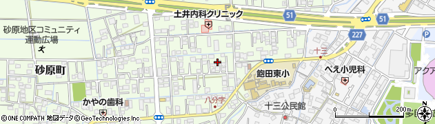 熊本県熊本市南区砂原町452周辺の地図