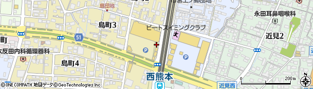 イオンタウン西熊本周辺の地図
