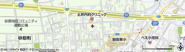 熊本県熊本市南区砂原町443周辺の地図