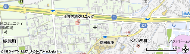 熊本県熊本市南区砂原町141周辺の地図