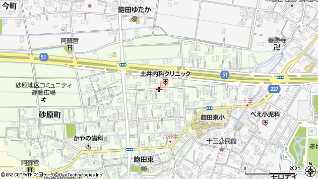 〒861-5255 熊本県熊本市南区砂原町の地図