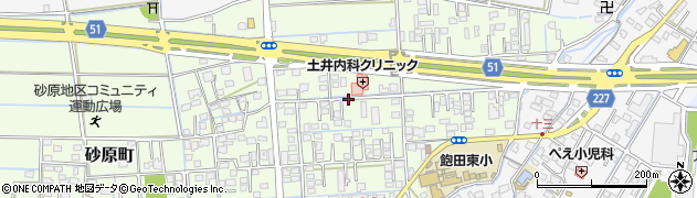 熊本県熊本市南区砂原町周辺の地図
