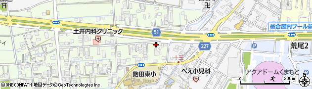 熊本県熊本市南区砂原町156周辺の地図