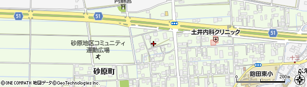 熊本県熊本市南区砂原町527周辺の地図