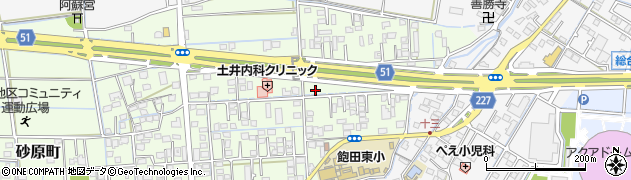 熊本県熊本市南区砂原町190周辺の地図