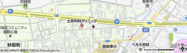 熊本県熊本市南区砂原町192周辺の地図