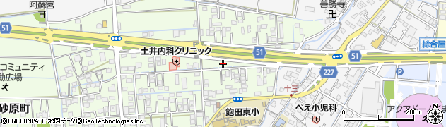 熊本県熊本市南区砂原町186周辺の地図