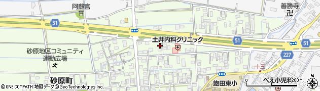 熊本県熊本市南区砂原町347周辺の地図