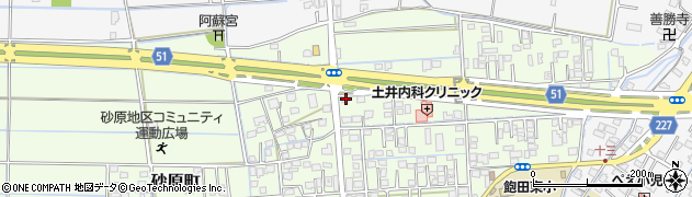 熊本県熊本市南区砂原町354周辺の地図