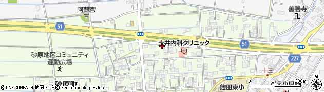 熊本県熊本市南区砂原町348周辺の地図