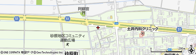 熊本県熊本市南区砂原町296周辺の地図
