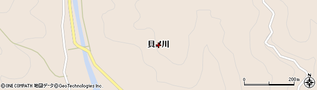 高知県土佐清水市貝ノ川周辺の地図