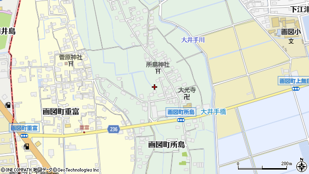〒862-0946 熊本県熊本市東区画図町所島の地図