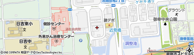 九州ネクスト株式会社　熊本支店周辺の地図