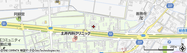 熊本県熊本市南区砂原町198周辺の地図