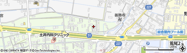 熊本県熊本市南区砂原町214周辺の地図