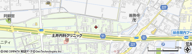 熊本県熊本市南区砂原町206周辺の地図