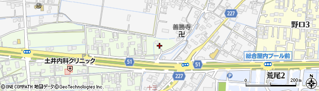 熊本県熊本市南区砂原町224周辺の地図
