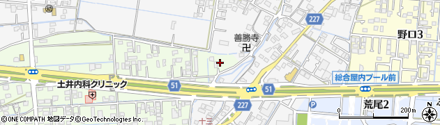 熊本県熊本市南区砂原町163周辺の地図