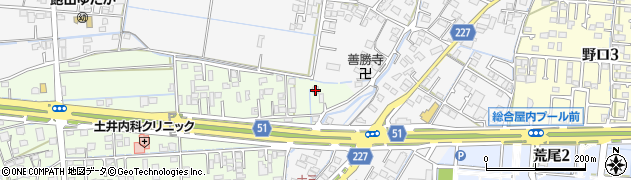 熊本県熊本市南区砂原町222周辺の地図