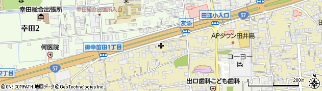 熊本南警察署幸田交番周辺の地図