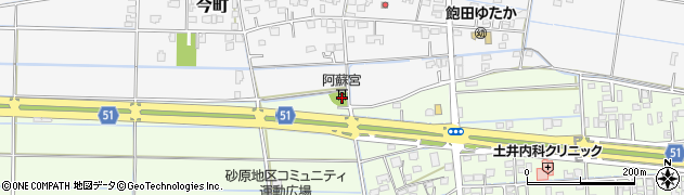 熊本県熊本市南区砂原町697周辺の地図