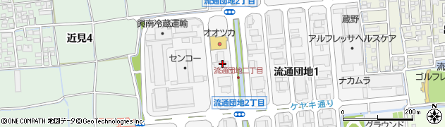 東洋産業株式会社　熊本支店周辺の地図