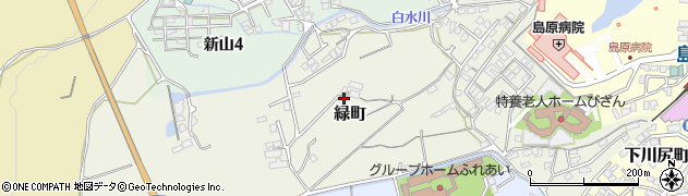 長崎県島原市緑町9250周辺の地図