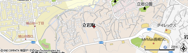 長崎県長崎市立岩町周辺の地図