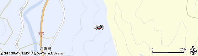高知県大月町（幡多郡）才角周辺の地図