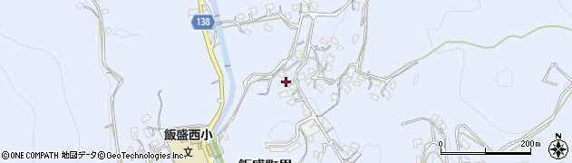 長崎県諫早市飯盛町里周辺の地図