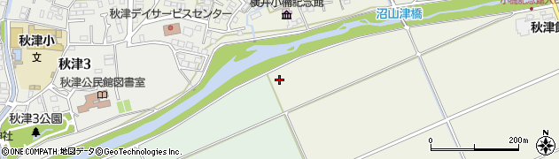 熊本県熊本市東区秋津町沼山津周辺の地図
