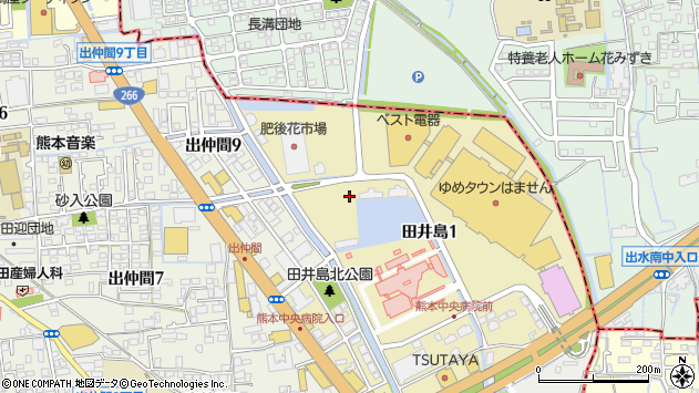 〒862-0965 熊本県熊本市南区田井島の地図