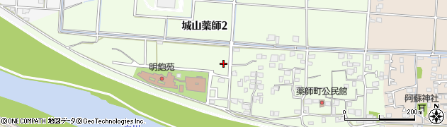 熊本県熊本市西区城山薬師周辺の地図
