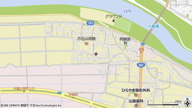 〒861-5271 熊本県熊本市西区中原町の地図