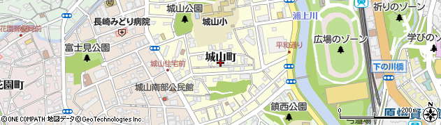 長崎県長崎市城山町周辺の地図