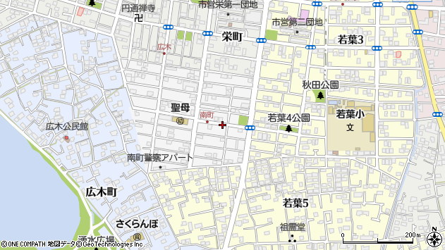 〒862-0905 熊本県熊本市東区南町の地図
