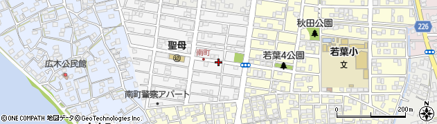 熊本県熊本市東区南町周辺の地図