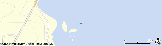 鳥ノ碆周辺の地図
