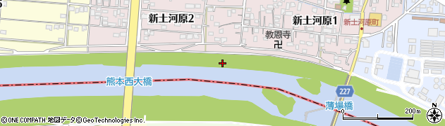 熊本県熊本市西区新土河原2丁目13周辺の地図